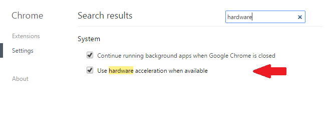Chrome Hardware Acceleration